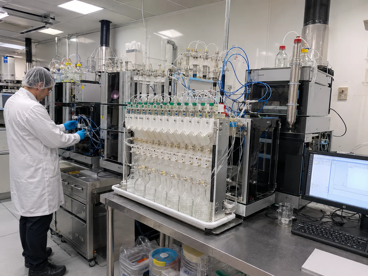 Laboratory machine setup